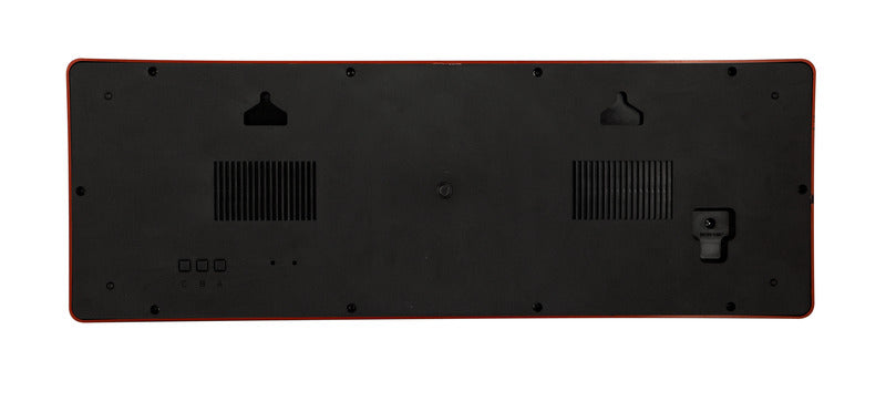 Nextime Ne-3059 Wandklok 51.5 X 18 X 4.5 Cm, Plastic, 'Big D'