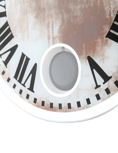 Nextime Ne-8162 Wandklok Dia. 43 X 4.2 Cm, Glas, Wit, 'Romana'