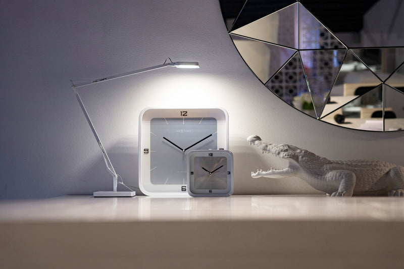 Nextime Ne-3518Wi Wandklok Square Wall 40 X 40 X 4 Cm Wit