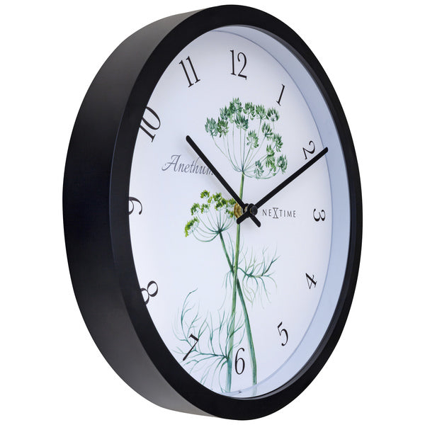 Nextime Ne-4315 Buitenklok Anethium 30.5 Cm Zwart/Wit