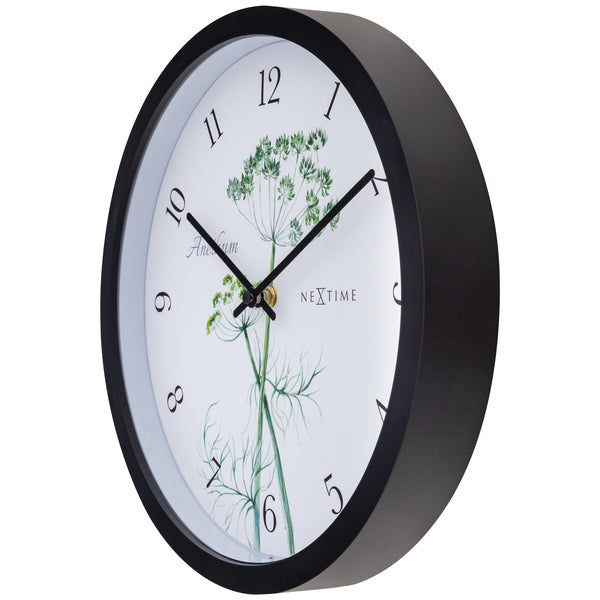 Nextime Ne-4315 Buitenklok Anethium 30.5 Cm Zwart/Wit