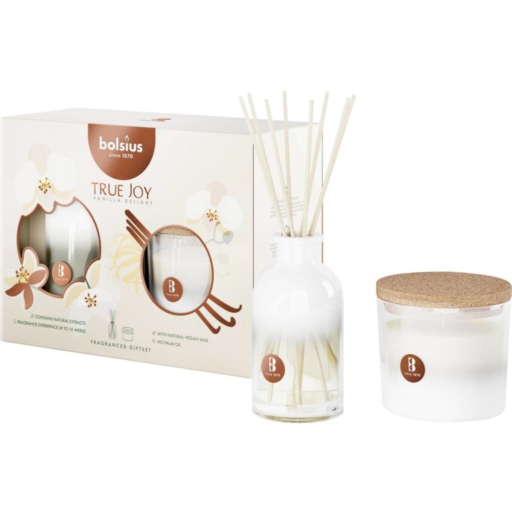Bolsius Giftset True Joy Vanilla 2-Delig