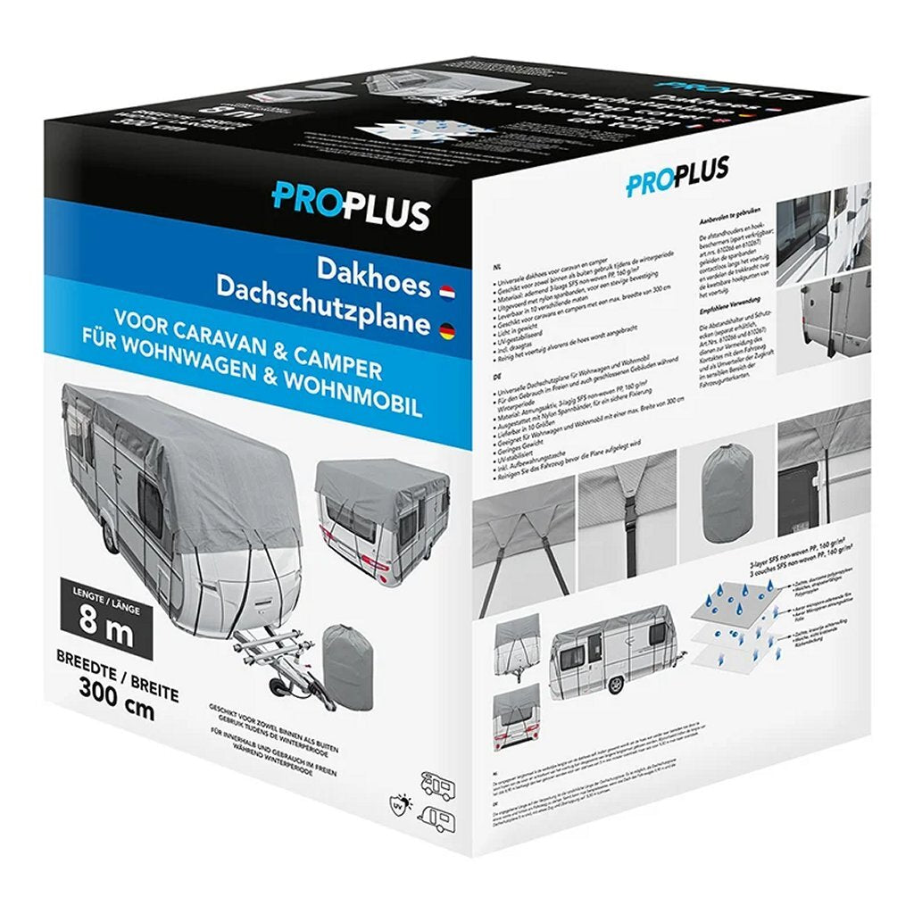 Proplus Caravan-Camperdakhoes 800X300 Cm Grijs