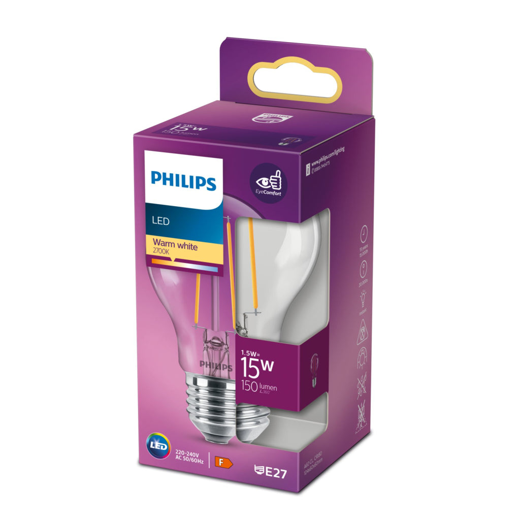 Philips Led Classic 15W E27 Wwa60 Cl Nd Srt4 Verlichting