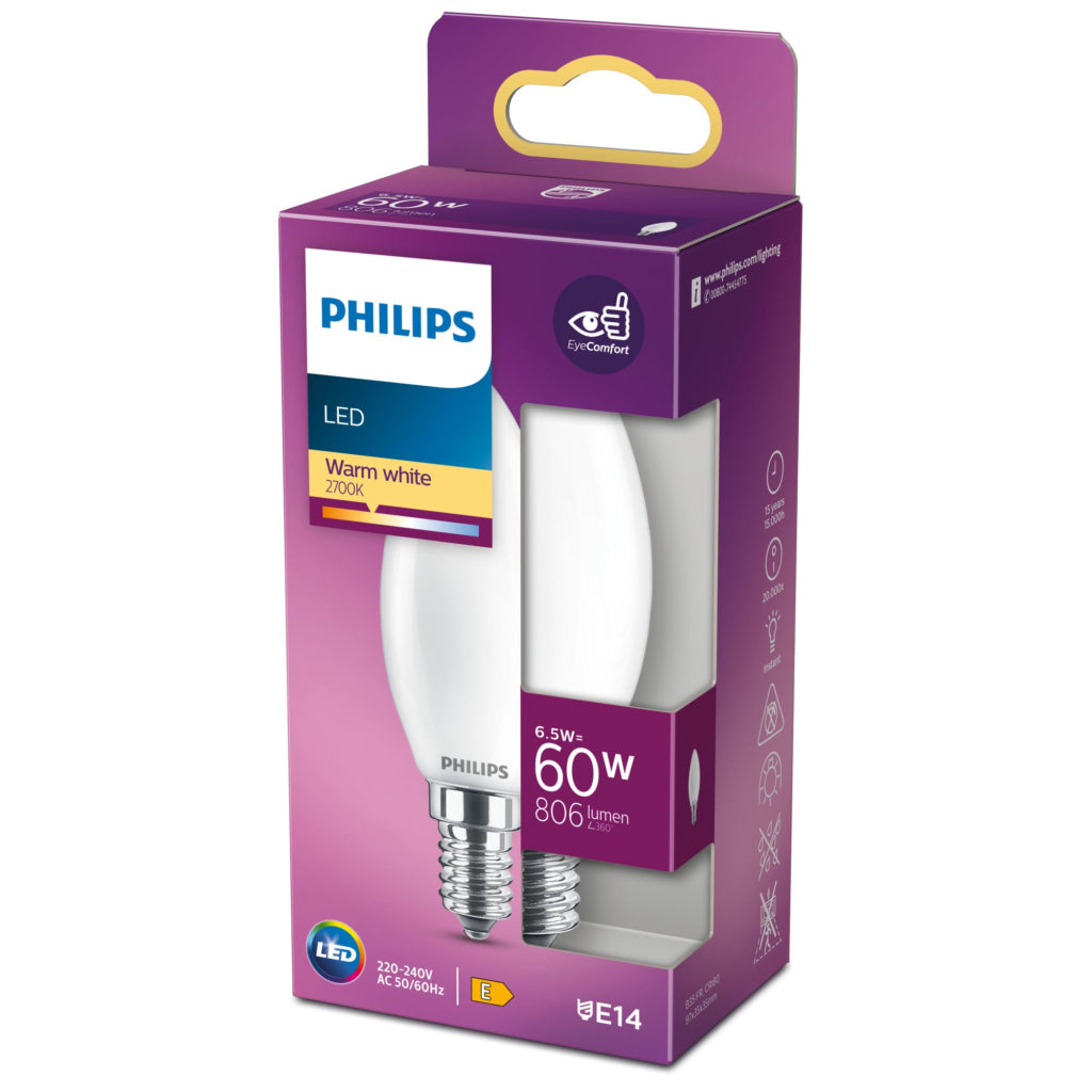 Philips Led Classic 60W E14 Ww B35 Fr Nd Srt4 Verlichting