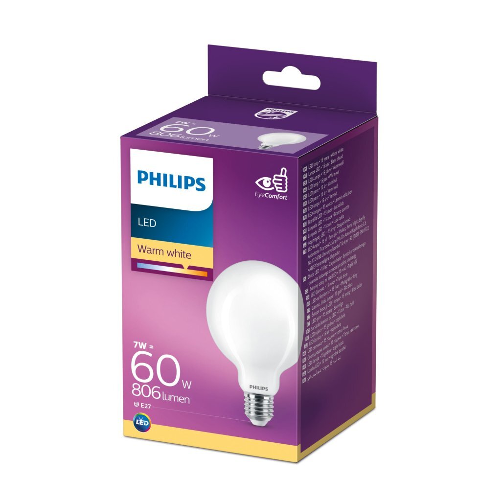 Philips Led Classic Lamp 60W E27 Warm Wit