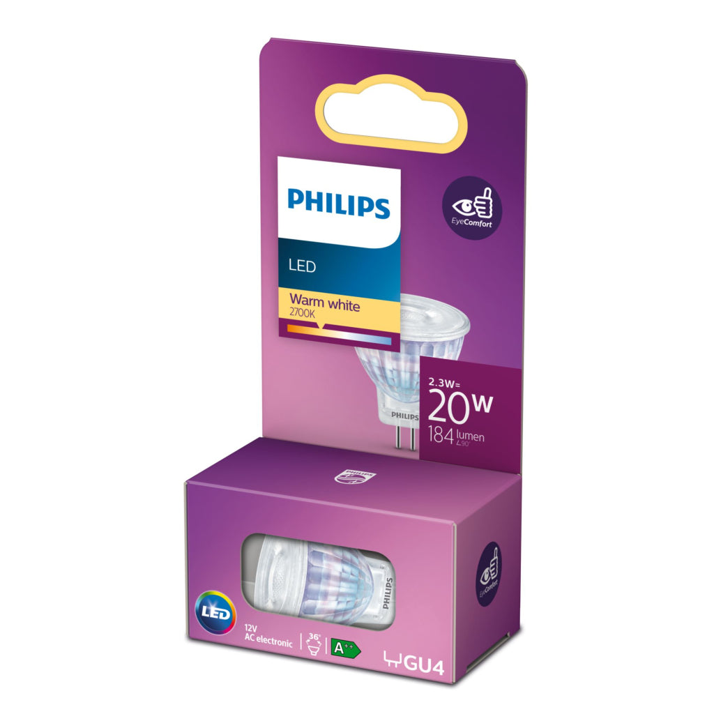 Philips Led Spot 20W Gu4 Warm Wit