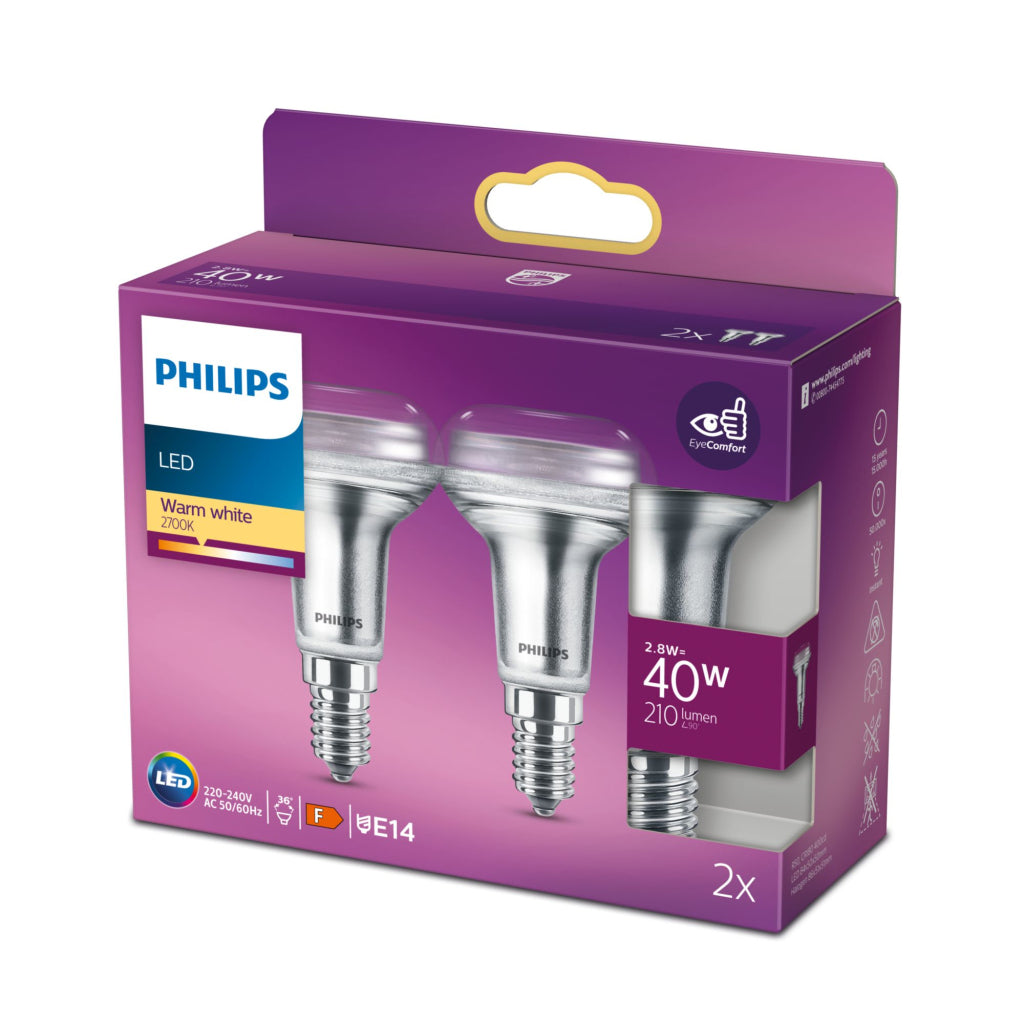 Philips Led Cla 40W R50 E14 Ww 36D Nd Rf 2Srt6 Verlichting