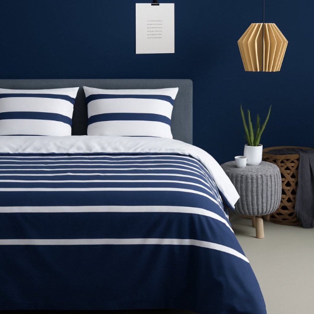 Ten Cate Dekbedovertrek Celia Summer 140X200-220 Cm Katoen/Wit/Koningsblauw