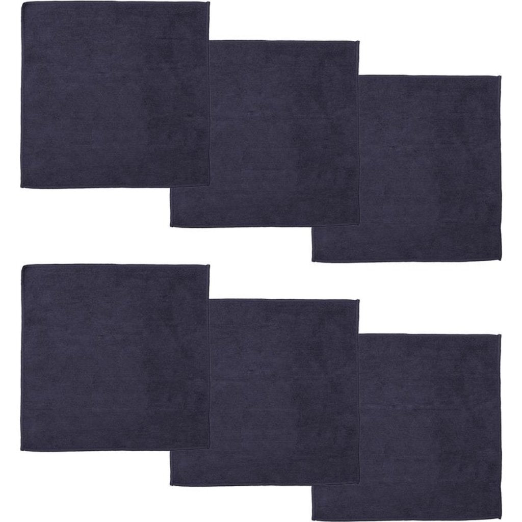Overige Merken Ddddd Microvezeldoek Billie 30X30 Cm 6 Stuks Donkerblauw