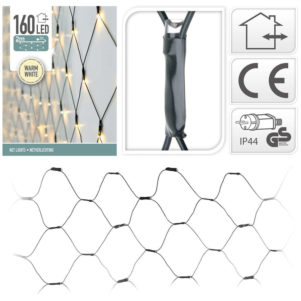 S.i.a. Netverlichting 200X100Cm 160 Led Lampjes Ip44