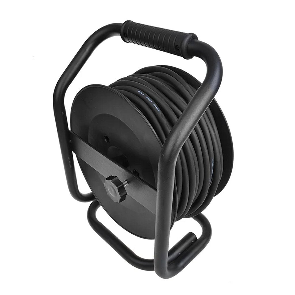 Proplus Kabelhaspel Cee 25 M 3X1,5 Mm&Sup2; (2X Schuko + 1X Cee) Zwart