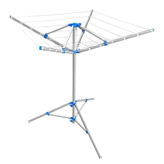 Proplus Droogmolen Met Voet + 3 Haringen Zilver/Blauw