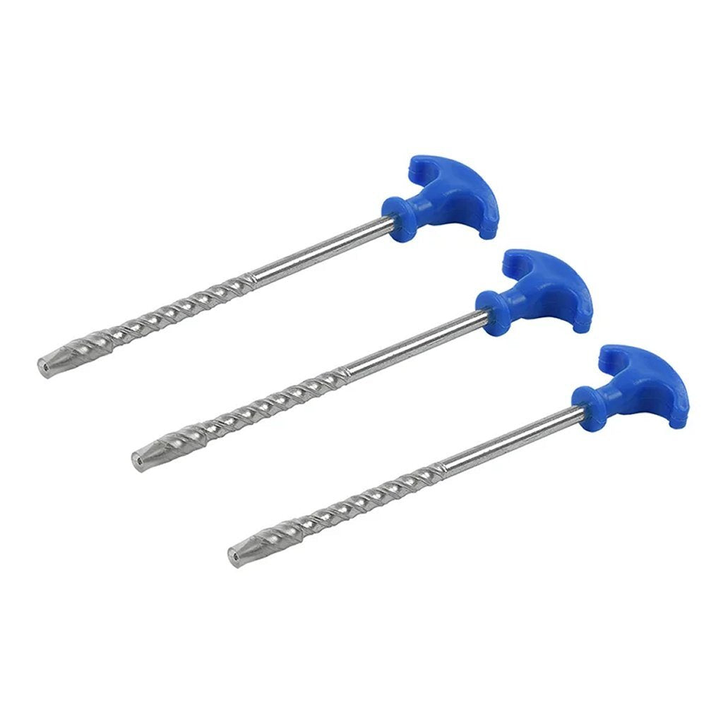 Proplus Droogmolen Met Voet + 3 Haringen Zilver/Blauw
