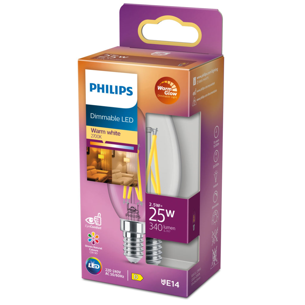 Philips Led Classic 25W B35 E14 Cl Wgd90 Srt4 Verlichting