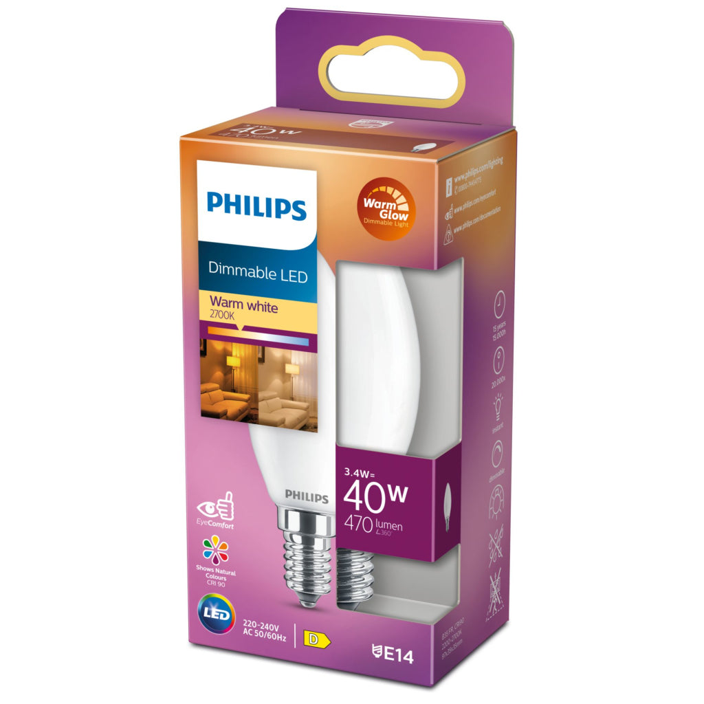 Philips Led Classic 40W B35 E14 Fr Wgd90 Srt4 Verlichting
