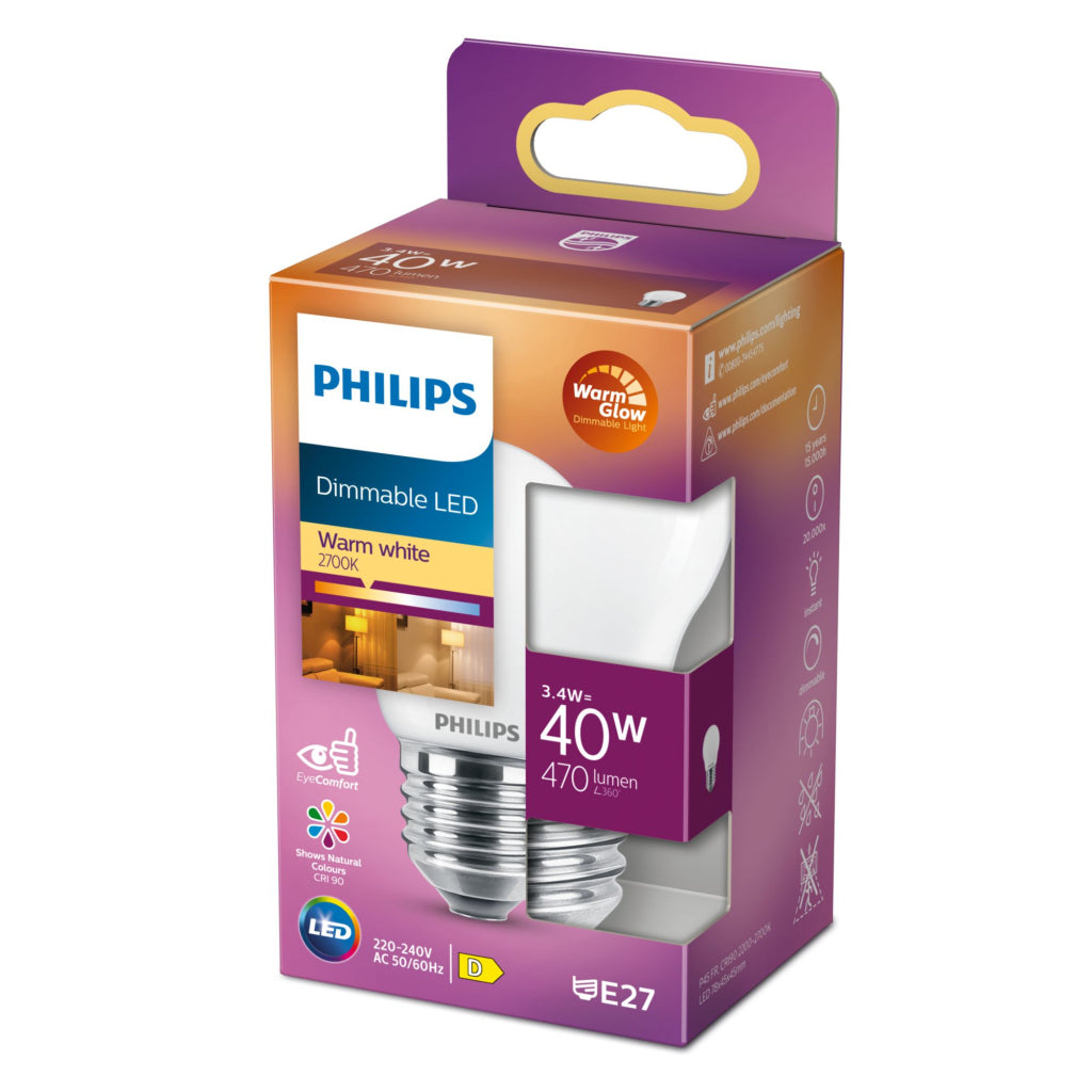 Philips Led Cl P45 Fr Wgd 40W E27