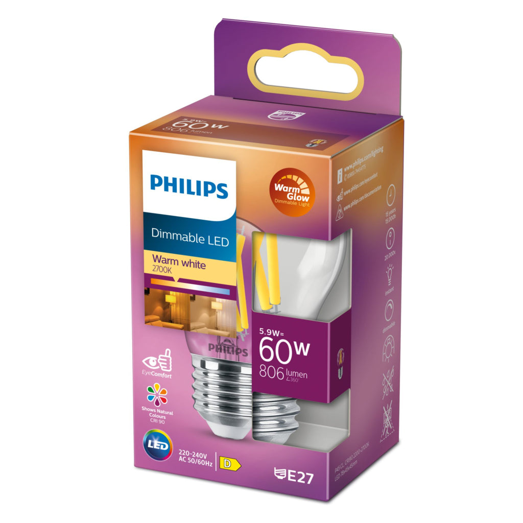 Philips Led Classic 60W P45 E27 Wgd90 Cl Srt4 Verlichting