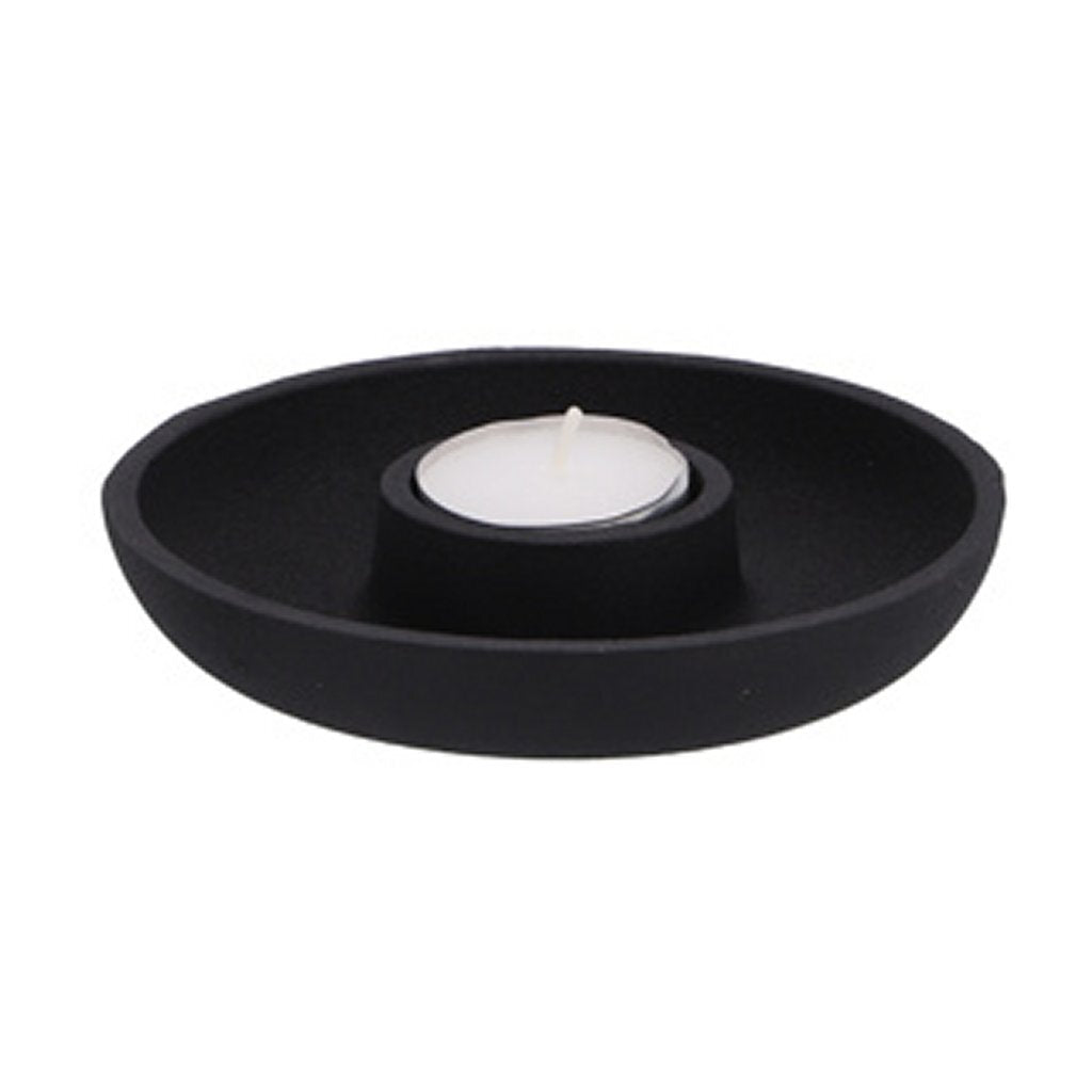 Overige Merken Kaarsenhouder Aluminium Black 13.5X13.5X2.5Cm