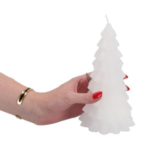 Overige Merken Kerstboom Kaars Wit 10X10X20Cm