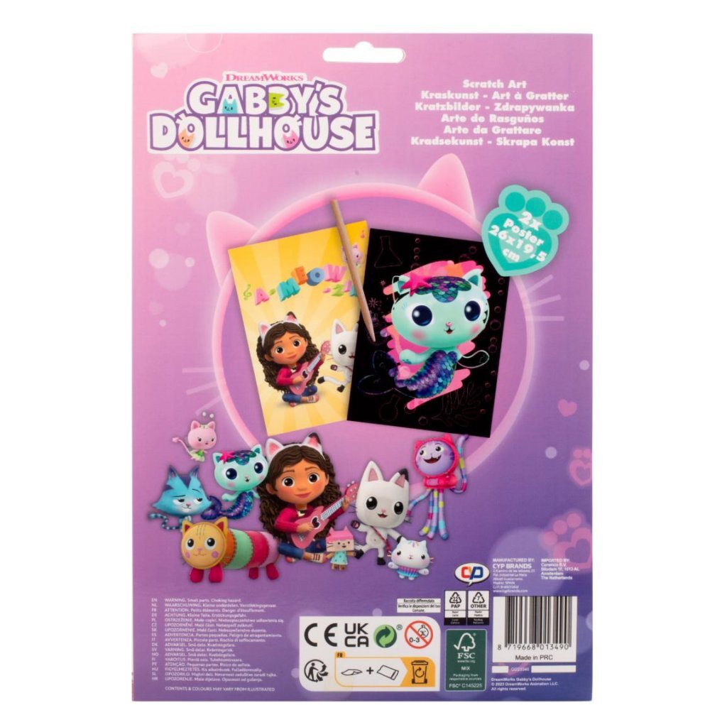 Gabby's Dollhouse Gabby'S Dollhouse Kraskunst 26X19.5 Cm
