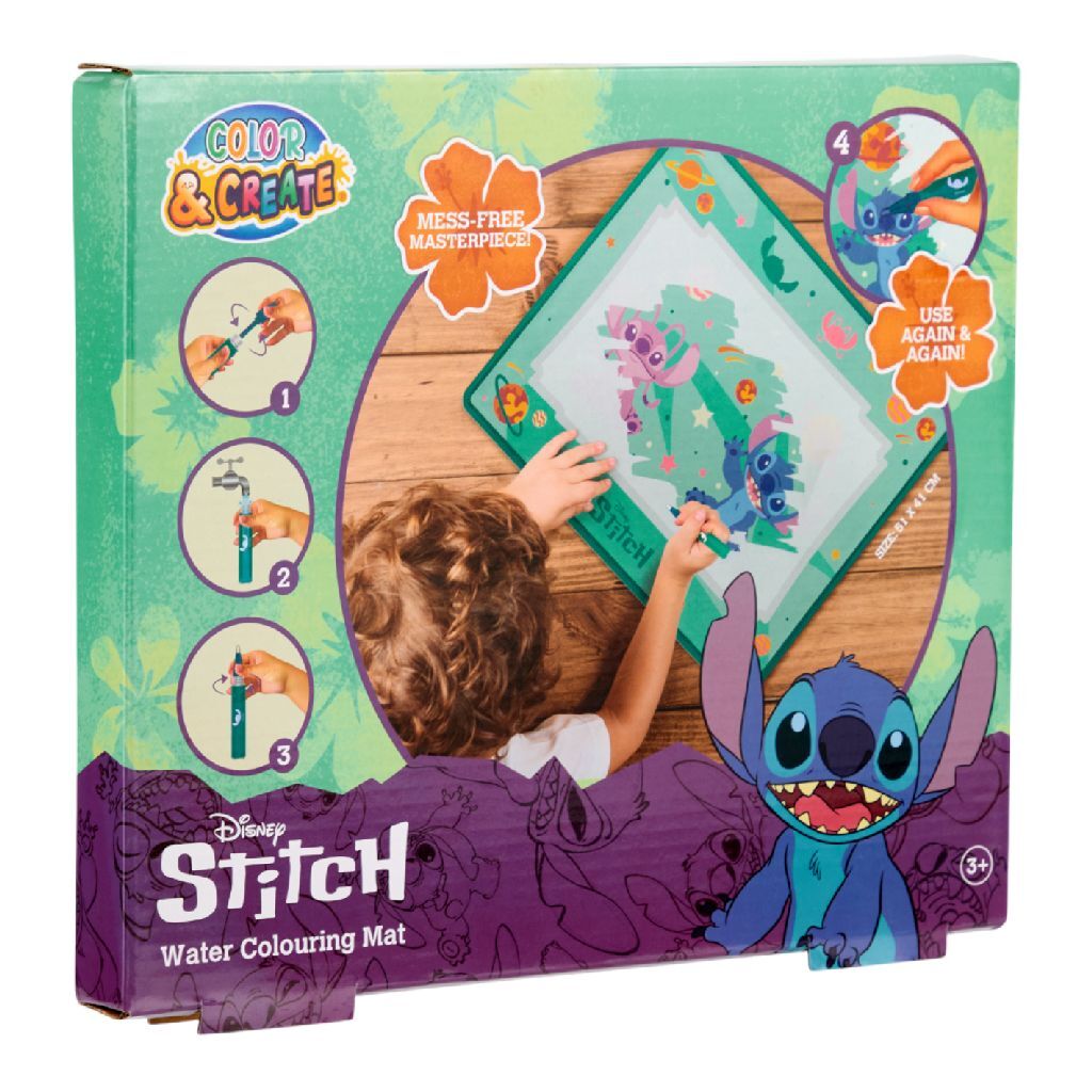 Disney Stitch Aqua Colouring Playmat