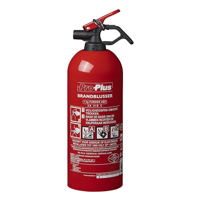 Proplus Brandblusser 1Kg Abc Poeder Nl Geschikt Voor Auto, Boot En Caravan