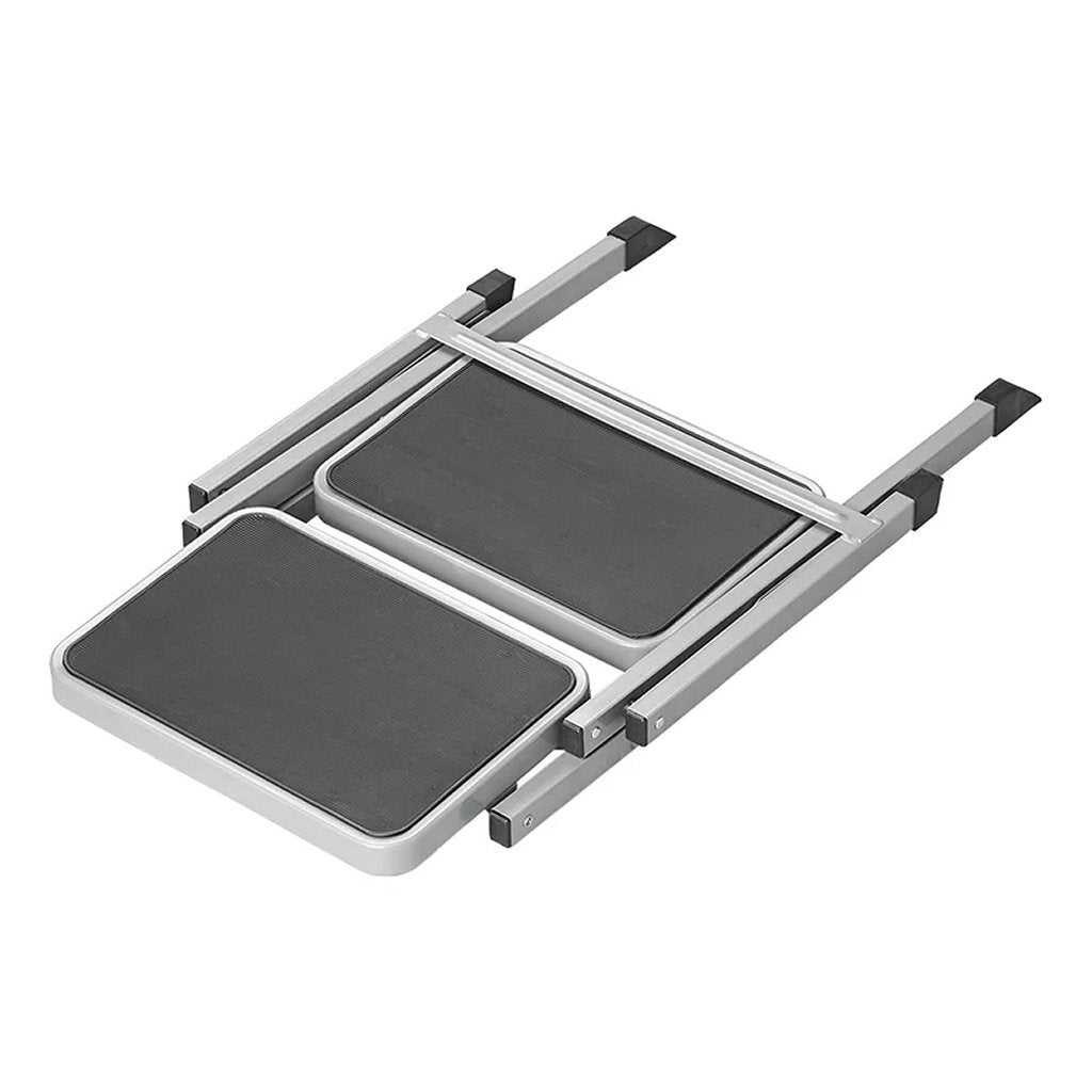 Proplus Vouwbaar Opstapje 2 Treden Zilver/Zwart