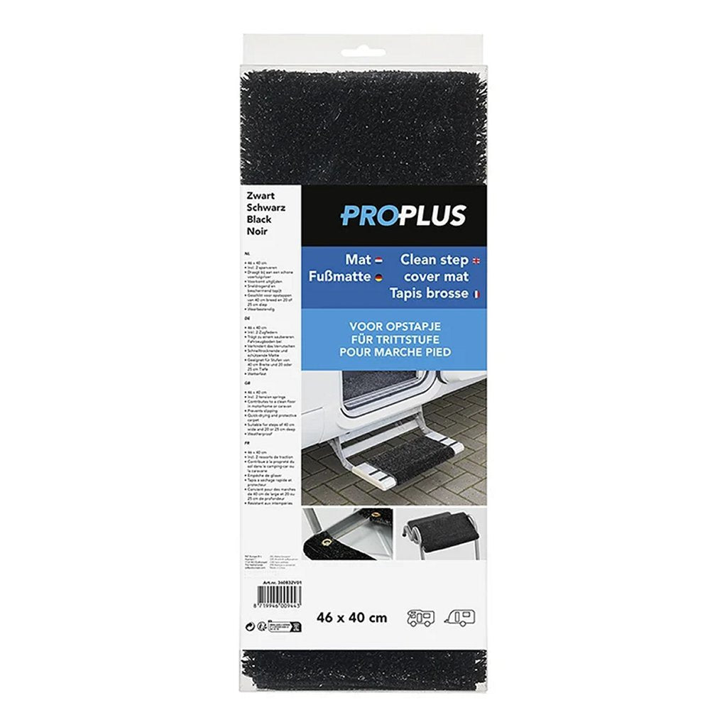 Proplus Mat Voor Opstapje 46X40 Cm Zwart