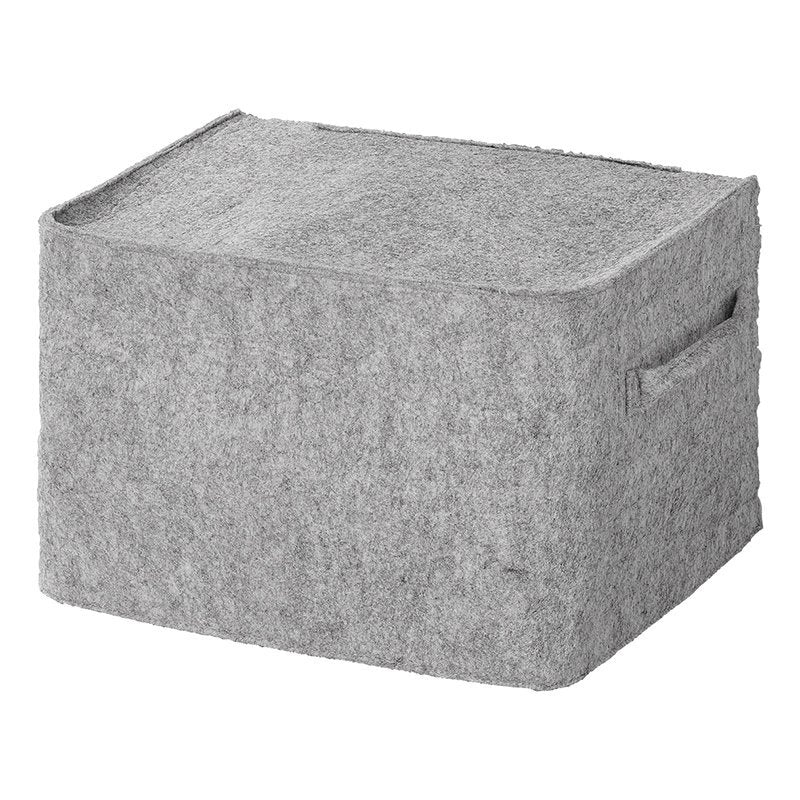 Proplus Bordenhouder Vilt Voor 10 Borden Met Klittenbandsluiting 27X20X17 Cm Grijs