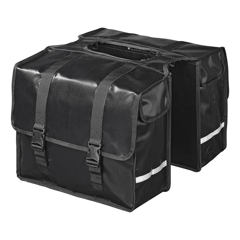Proplus Fietstas Dubbel 40L Waterdicht Zwart