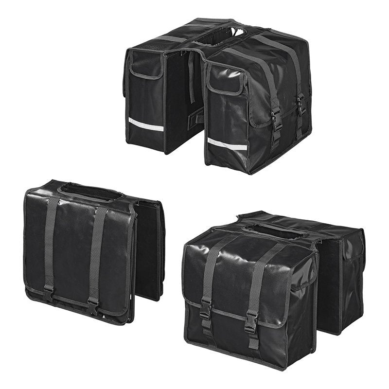 Proplus Fietstas Dubbel 40L Waterdicht Zwart