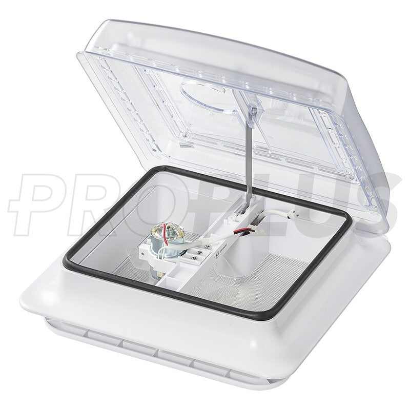 Proplus Dakluik 280 X 280 Mm Zonder Permanente Ventilatie Transparant Met Ventilator