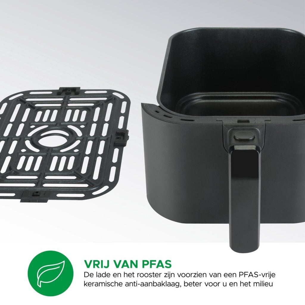 Bourgini Slimfit Airfryer Xl 5L 1500W Zwart