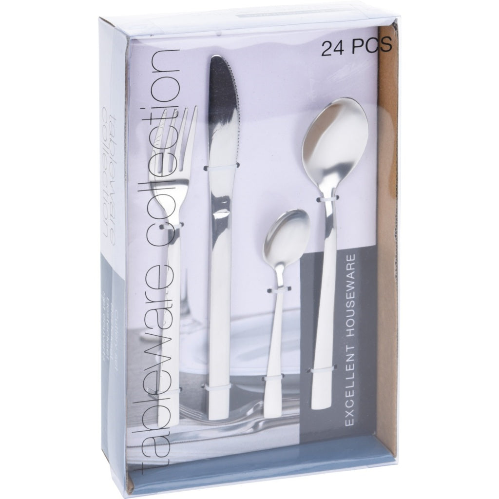 Excellent Houseware Bestekset 24-Delig Rvs
