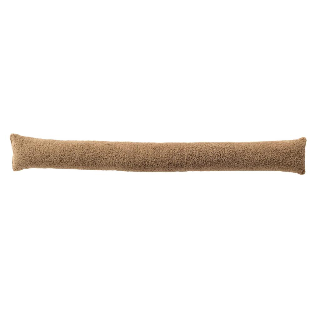 Overige Merken Tochtstopper 90X12 Cm Beige/Teddy Stof