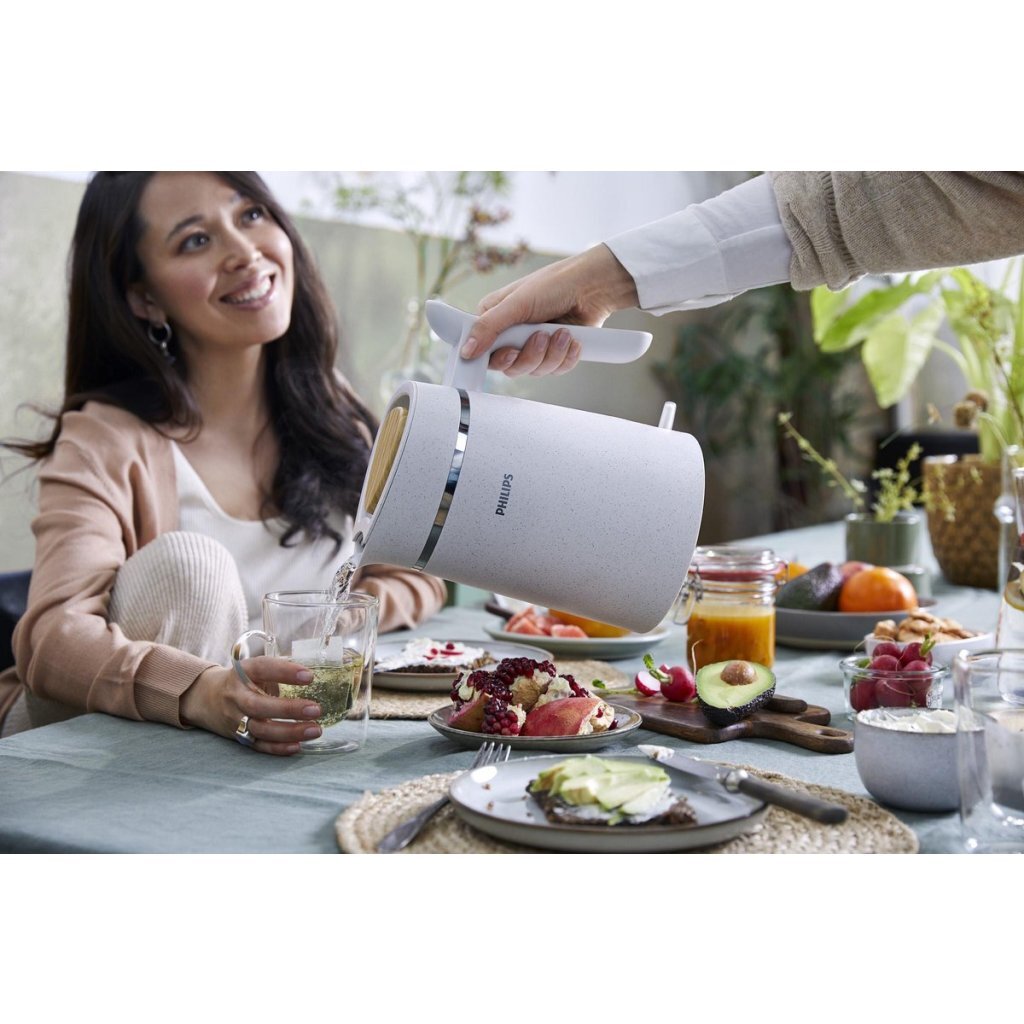Philips Hd9365/10 Eco Conscious Edition Waterkoker 1.7L 2200W Zijdewit Mat