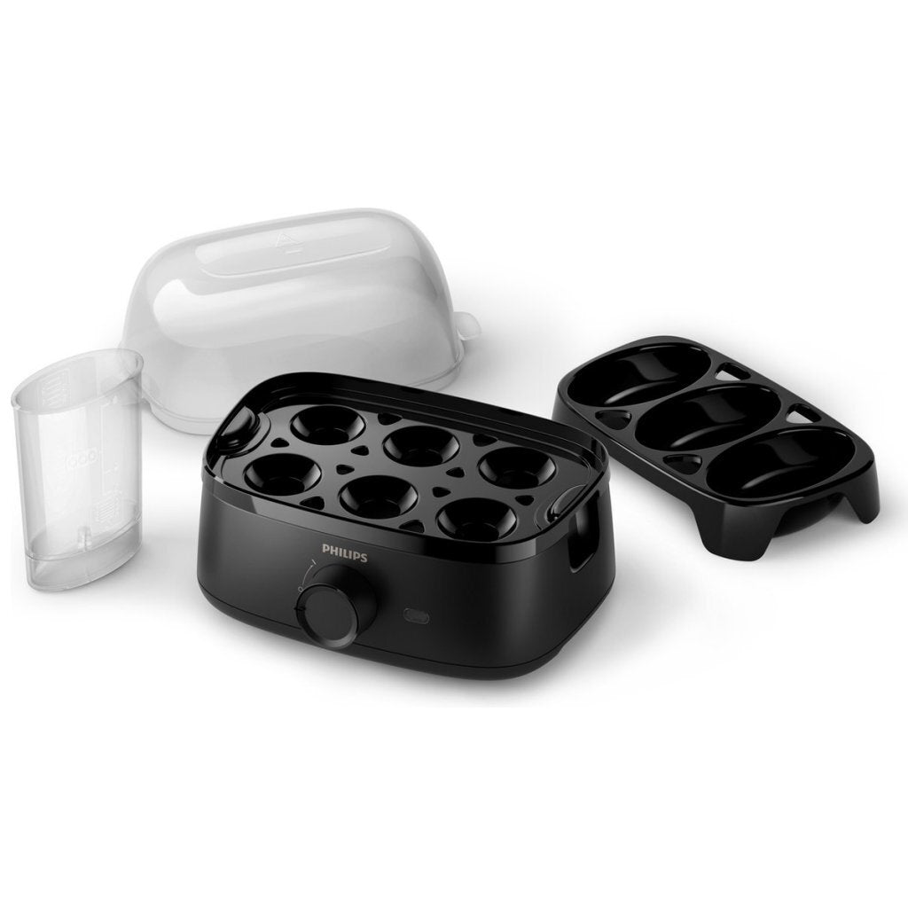 Philips Hd9137/90 Eierkoker Voor 6 Eieren Zwart/Transparant