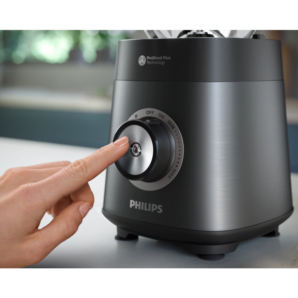 Philips Hr3040/00 Blender Zwart/Rvs