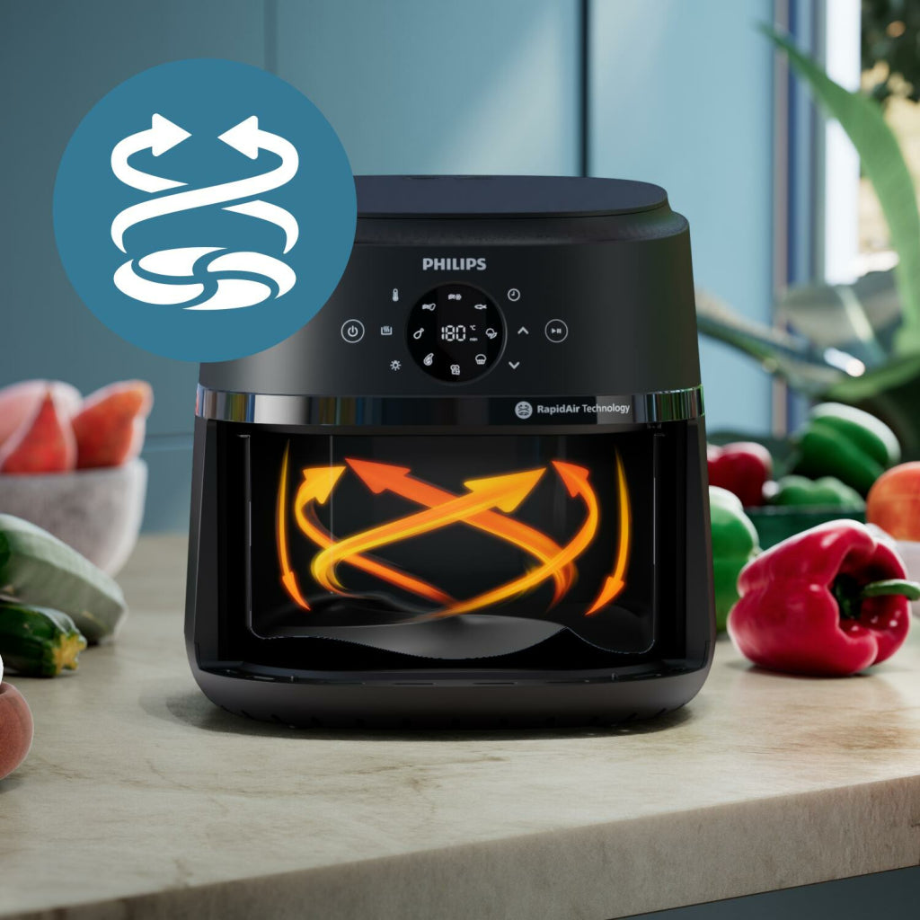 Philips Na231/00 Airfryer 6.2L 1700W Zwart/Zilver