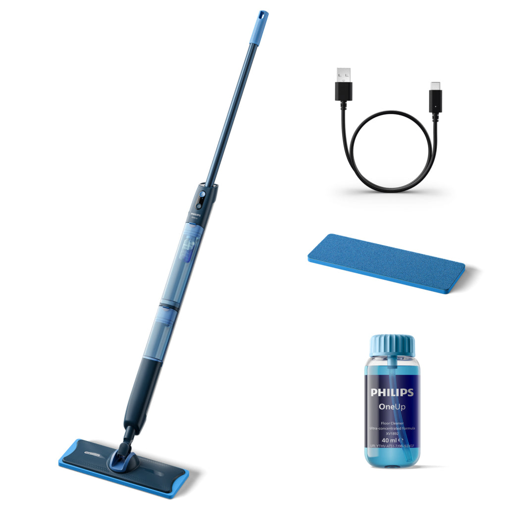 Philips Xv5113/01 Oneup 5000 Elektrische Dweil Blauw