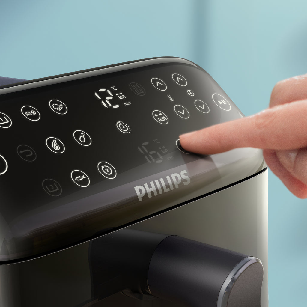 Philips Na461/00 4000 Series Dual-Stacked Dubbele Airfryer 10L 2750W Zwart/Zilver