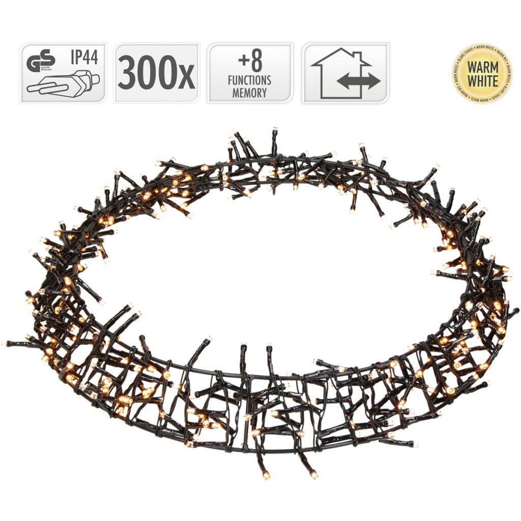 S.i.a. Decoratie Led Ring 38 Cm 300 Led'S Warm Wit Zwart