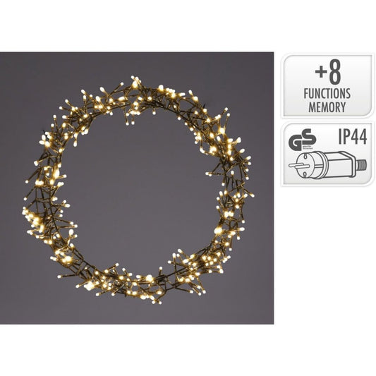 S.i.a. Decoratie Led Ring 48 Cm 400 Led'S Warm Wit Zwart
