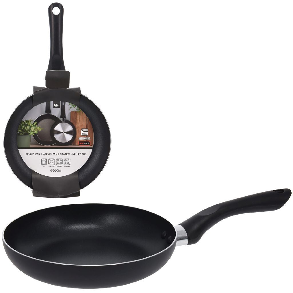 Excellent Houseware Koekenpan 20 Cm Aluminium/Zwart