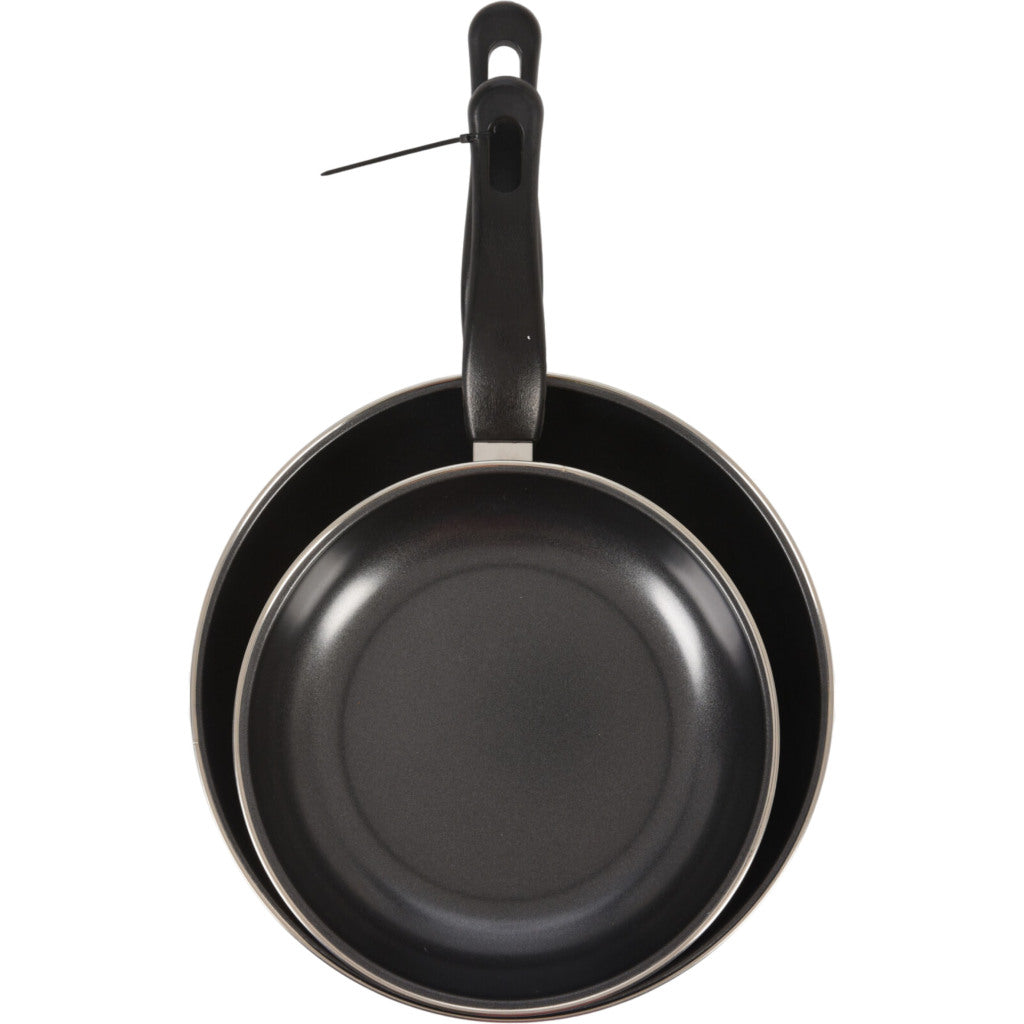 Excellent Houseware Koekenpannen 20+24 Cm Zwart