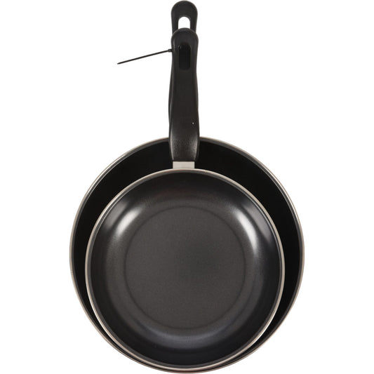 Excellent Houseware Koekenpannen 20+24 Cm Zwart