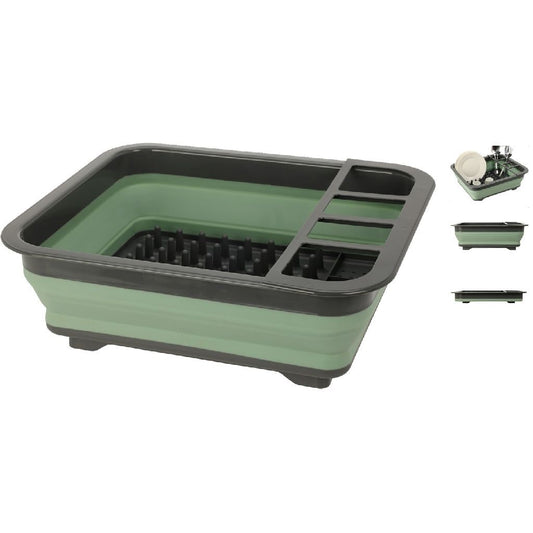 Diversen Afdruiprek Opvouwbaar 36.5X12X31 Cm Groen/Grijs