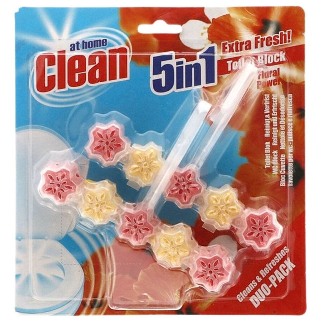 Overige Merken At Home Clean Toiletblok Floral Power 2X45 Gr