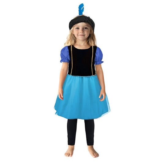 Overige Merken Pietenjurk 110-116 Paars/Blauw